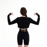 Ballet Wrap Long Sleeve Top for Women - Lightweight Shrug Cardigan - Image 2