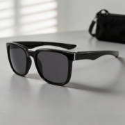 Black Classic Square Frame UV Protection Sunglasses - Image 3
