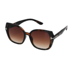 Tortoiseshell Square Gradient Lens Sunglasses