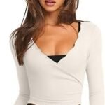 Ballet Wrap Long Sleeve Top for Women - Lightweight Shrug Cardigan