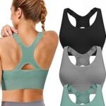 High Support Sports Bra for Women Adjustable Straps Racerback Running